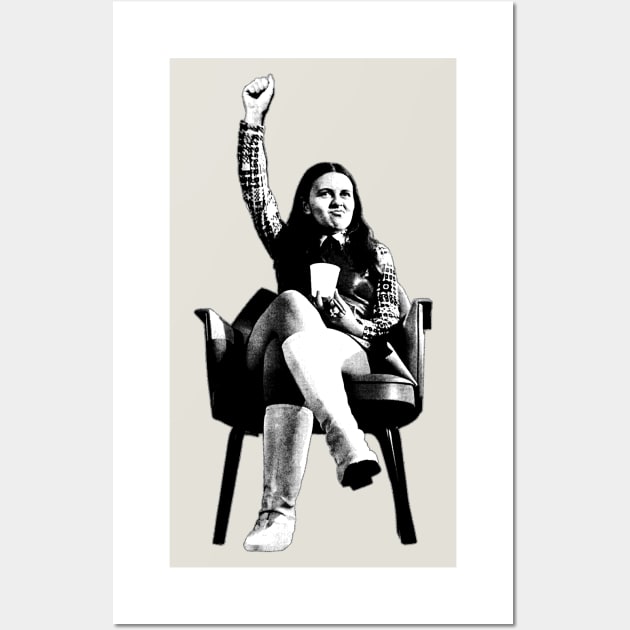 Bernadette Devlin McAliskey / Retro Graphic Artwork Wall Art by feck!